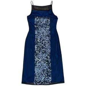 ADRIANNA PAPELL Evening NWT Square Front Net Overlay Mini Dress | Size 6